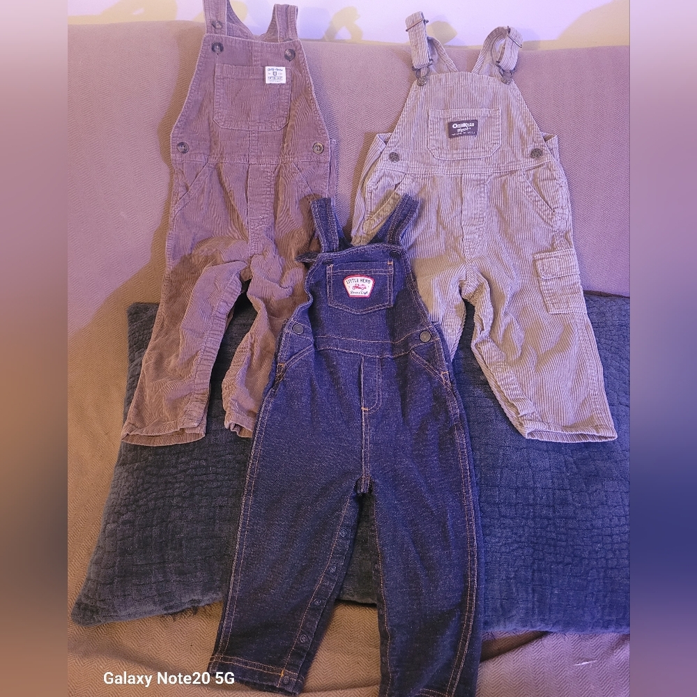 OshKosh Corduroy and Denim Overalls Set